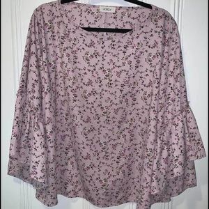 Lavender Floral Blouse